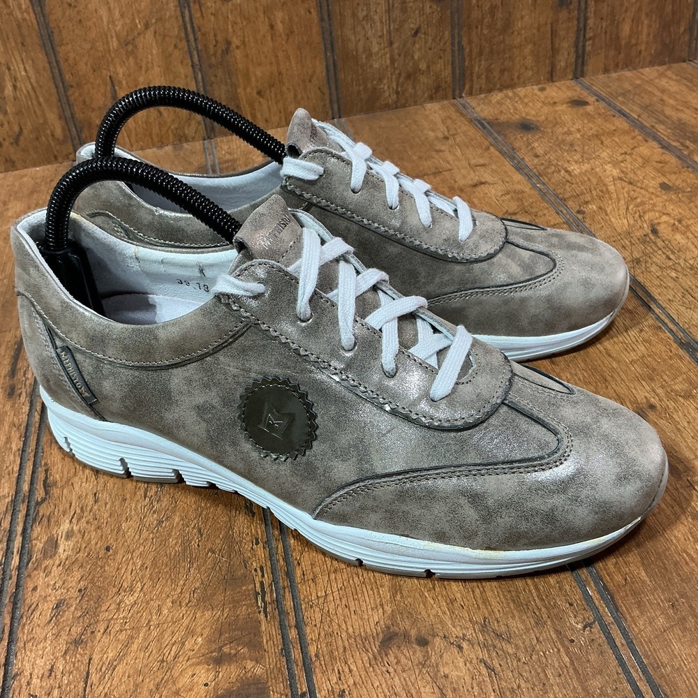 Mephisto Women's Runoff Shoes Bronze Metallic Air-Jet System Leather Size 8